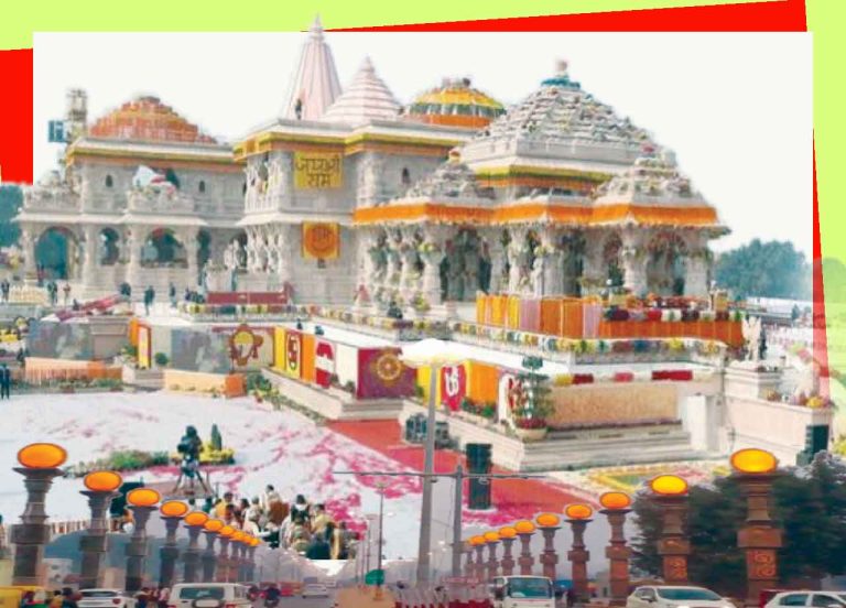 राम मंदिर की सुरक्षा रामभरोसे! … लीकेज के बाद लाइटें भी हुईं चोरी!