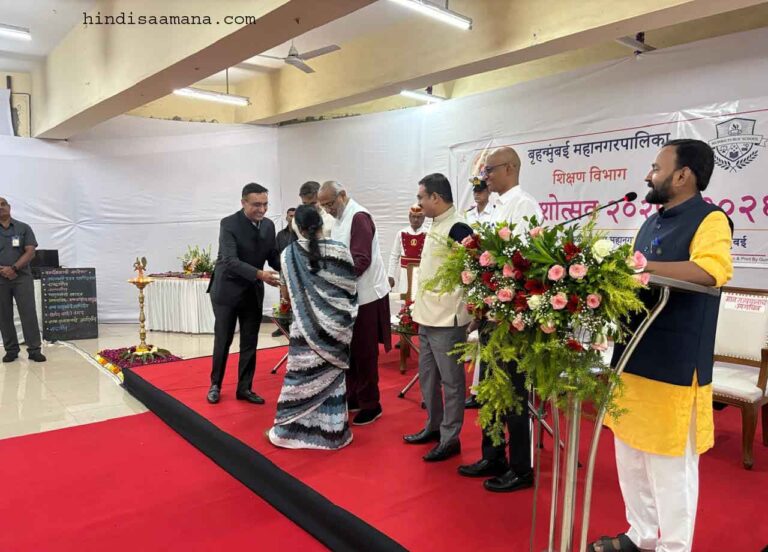वरली मनपा स्कूल में प्रवेशोत्सव कार्यक्रम संपन्न